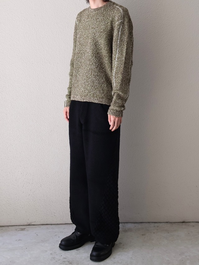【ISA BOULDER】WOVENSIDE TROUSERS/black