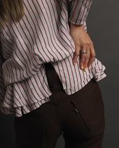 Balenciaga / Striped Pullover Blouse
