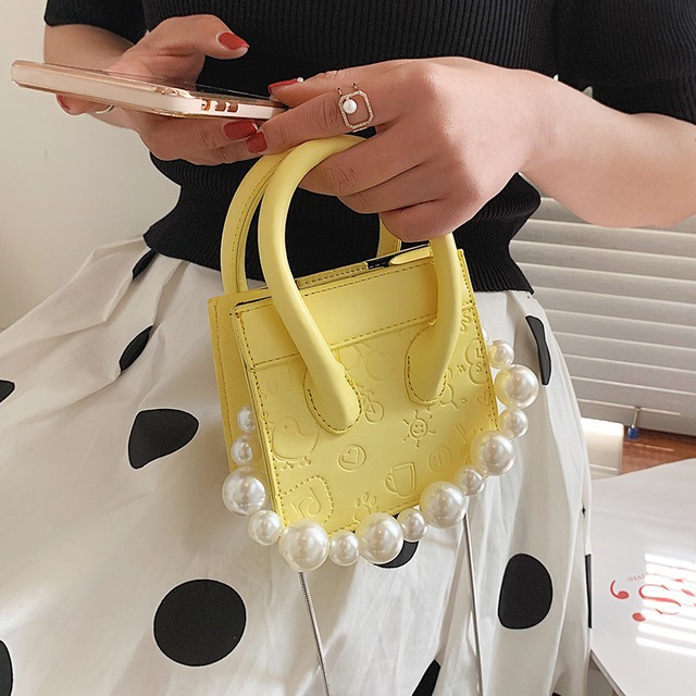 チェーン サマーミニ 夏物 スクウェア メッセンジャーバッグ 手作りハンドバック53384983790