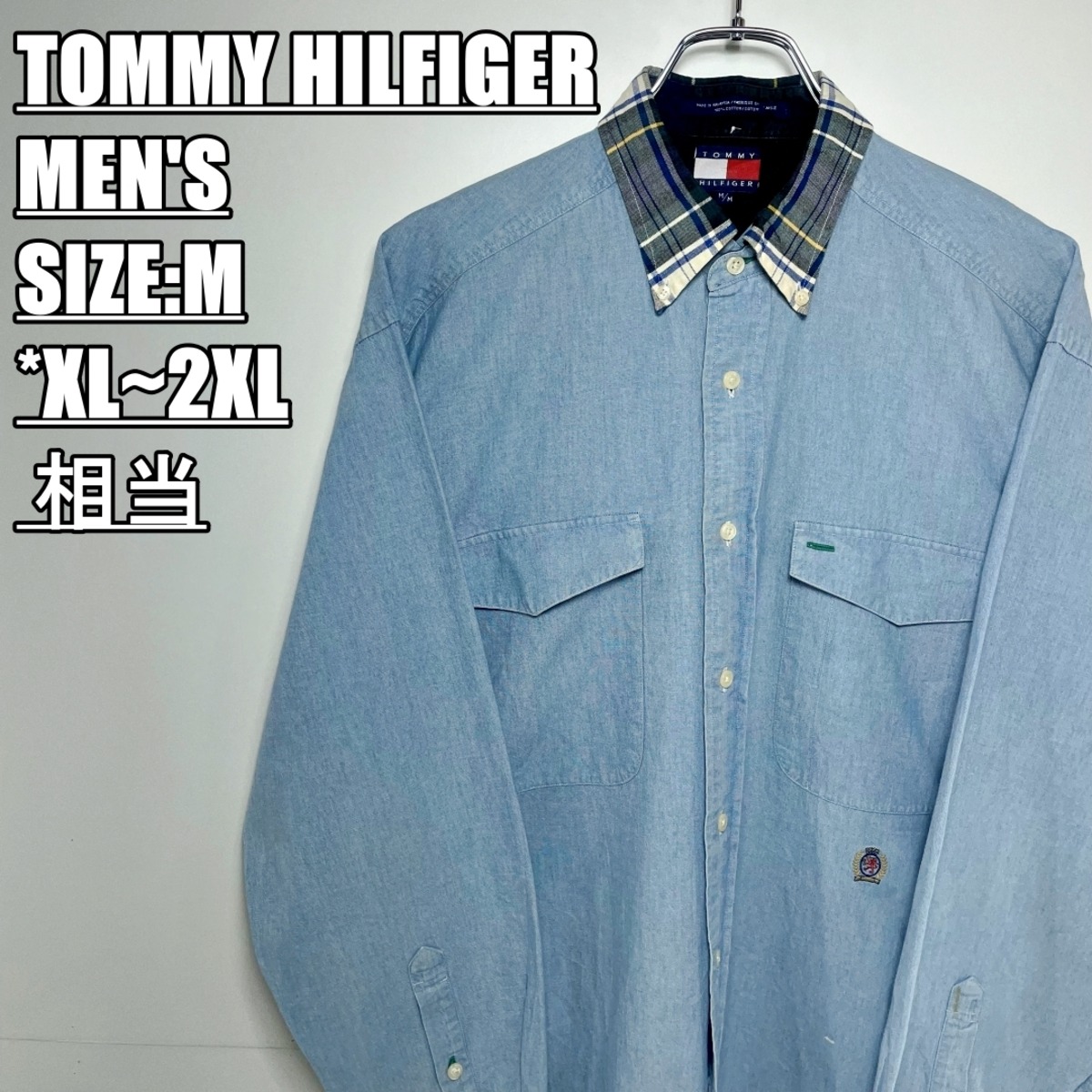 US古着】TOMMY HILFIGER トミーヒルフィガー シャツ メンズ サイズ表記 