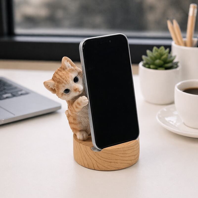 スマホスタンド そばで見守るねこ ウービア woobia H20355-25