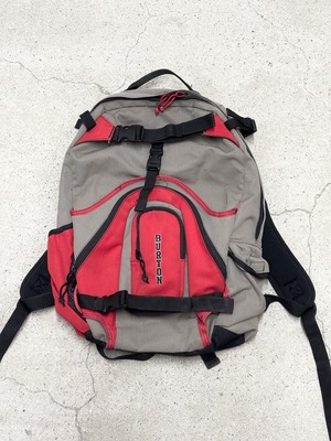 90〜00s BURTON/Backpack/バックパック/リュック/マルチポケットデザイン/レッド/グレ－/バートン