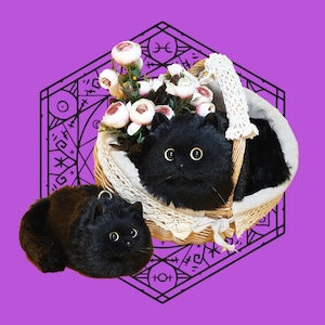 闇黒子猫　Mサイズ　〜魔女の使い魔バッグ〜M21181