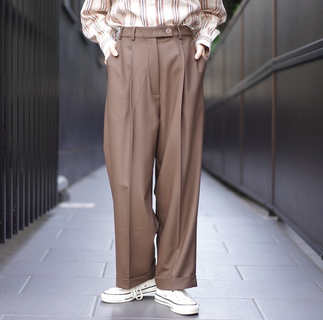 CORDELA(コルデラ)TAILORING MASCULINE PANTS  WALNUT