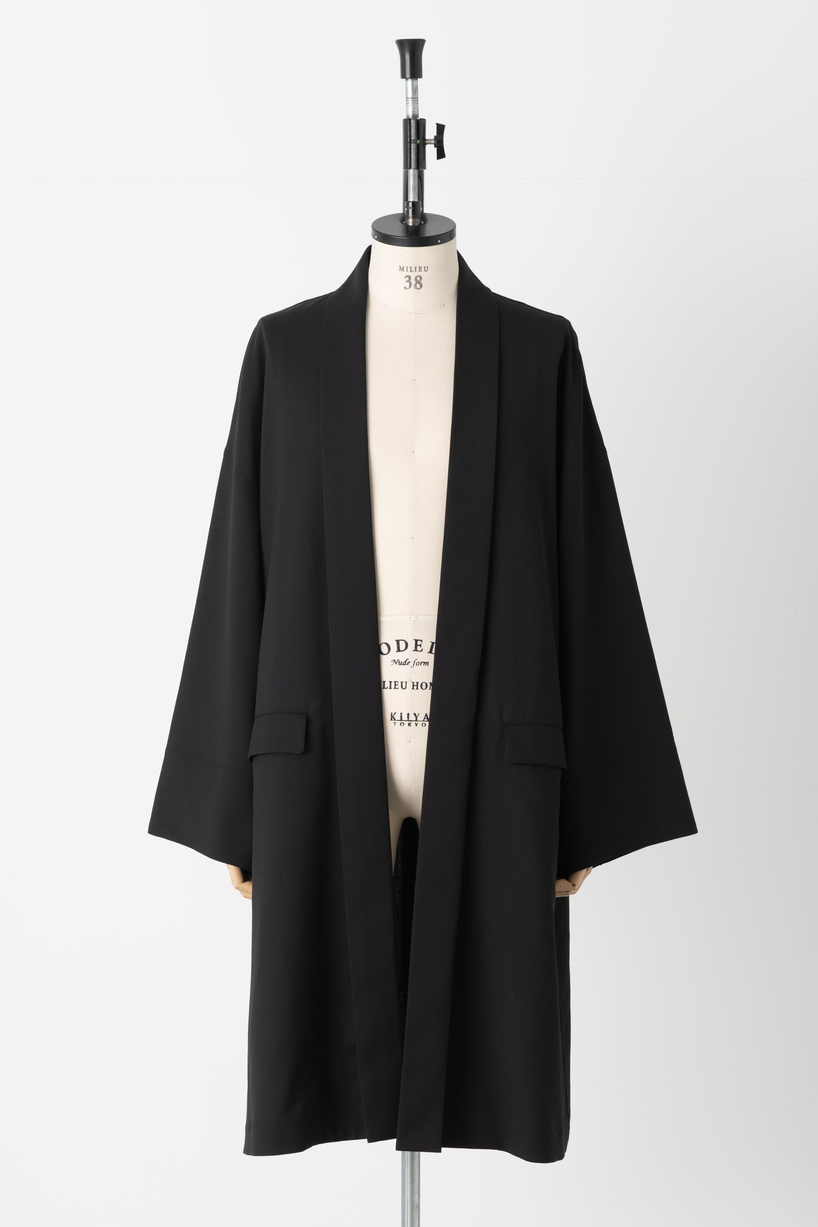 コート / Y. & SONS × Graphpaper / Melange Herringbone Kimono Coat