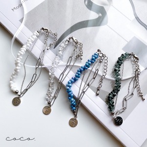 [ bracelet ]  beads × chain
