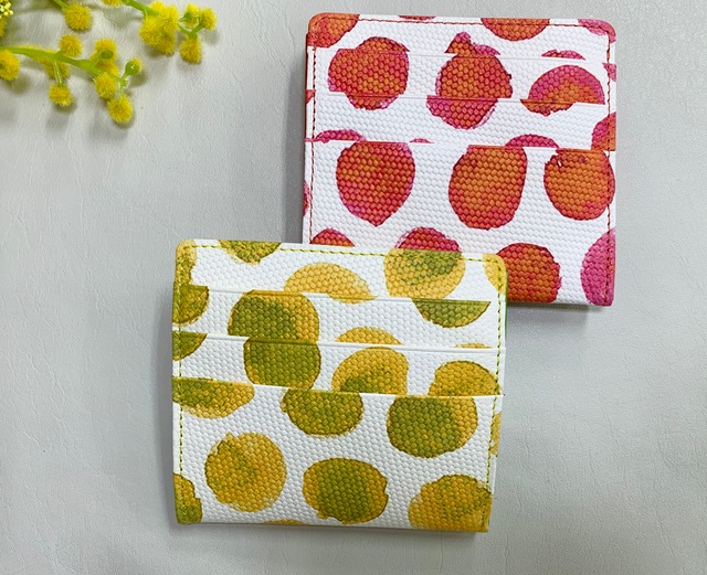 【SRK35】　ミニ財布　（水玉柄）　