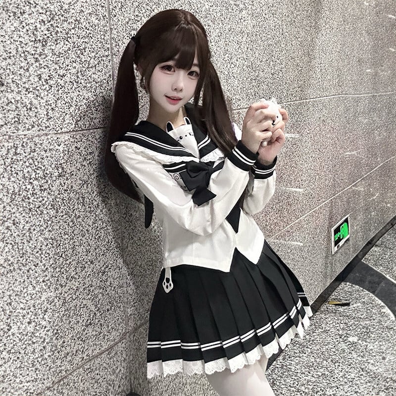 甘兎のセーラー日記 2カラーうさぎJKセーラーセットアップ