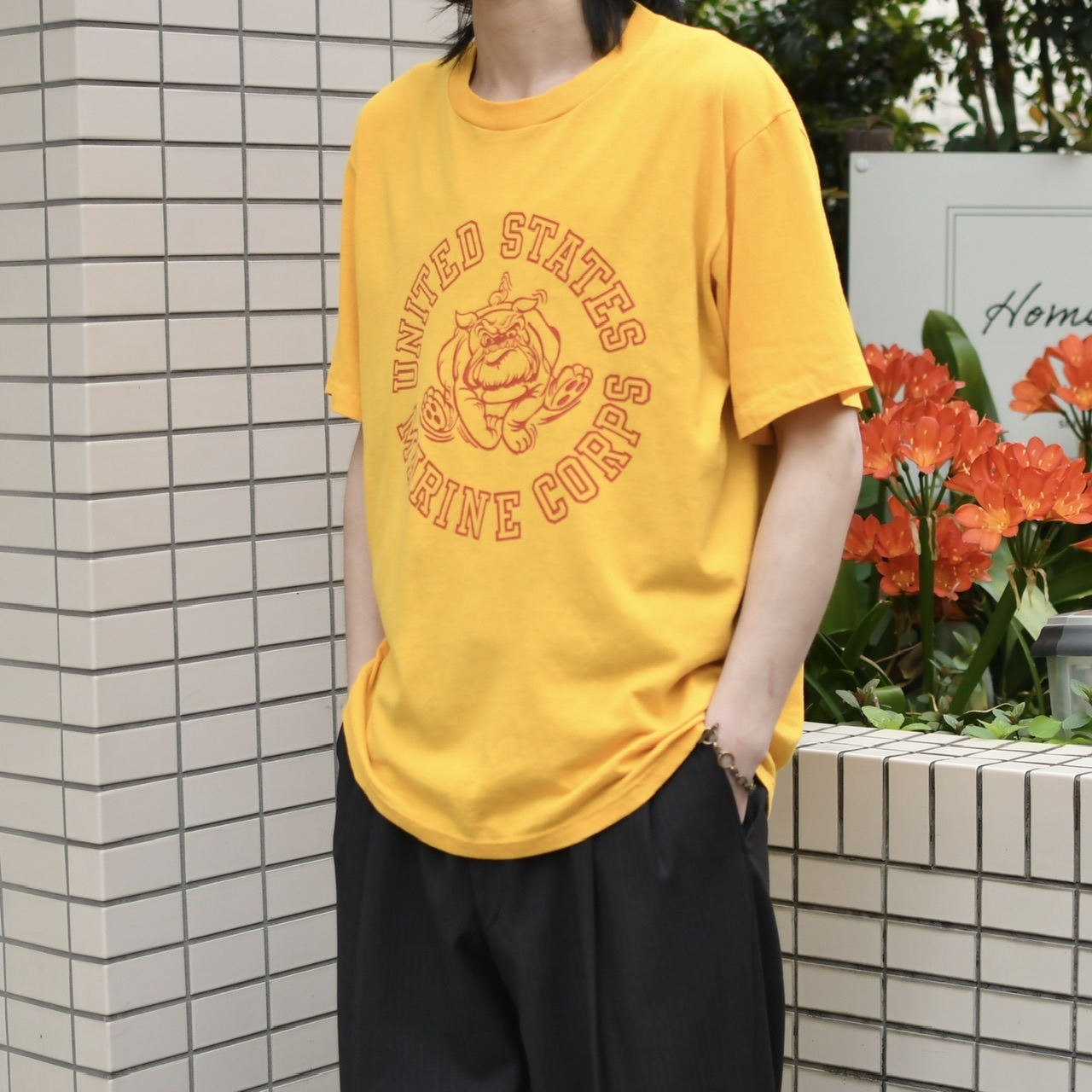 90's USMC training print tee