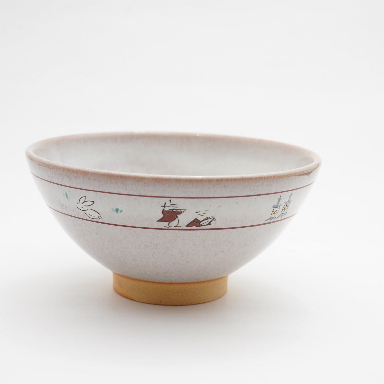 赤膚焼 大塩ほさな】奈良絵茶盌 | ろにせら ギャラリーと雑貨のお店