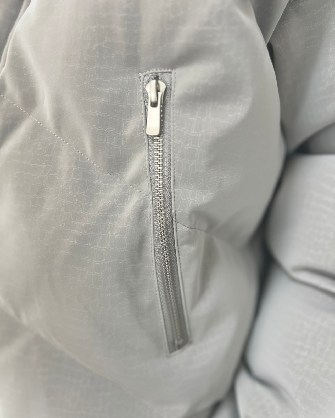 【最短翌日発送】身長高見え設計｜クロコレザーダウン(OU00005)