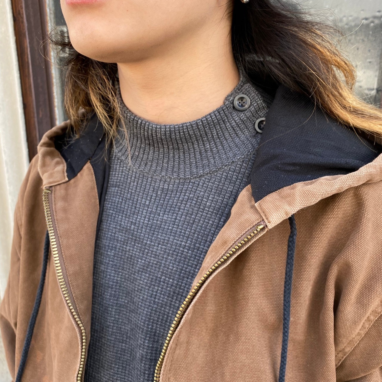 Dickies ディッキーズ アクティブジャケット型 ダック地 フルジップ 