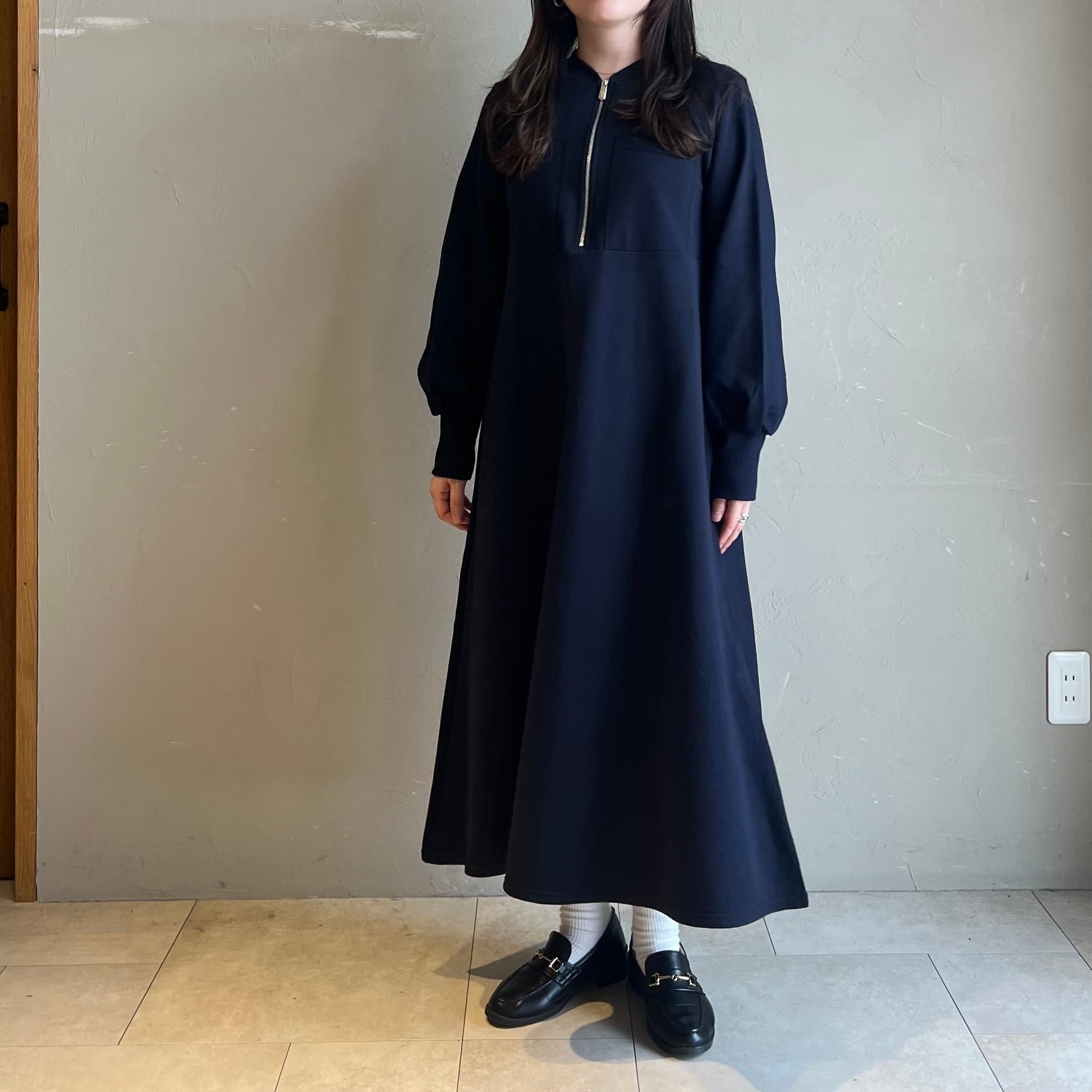 【 Mylanka 】ハーフジップワンピース