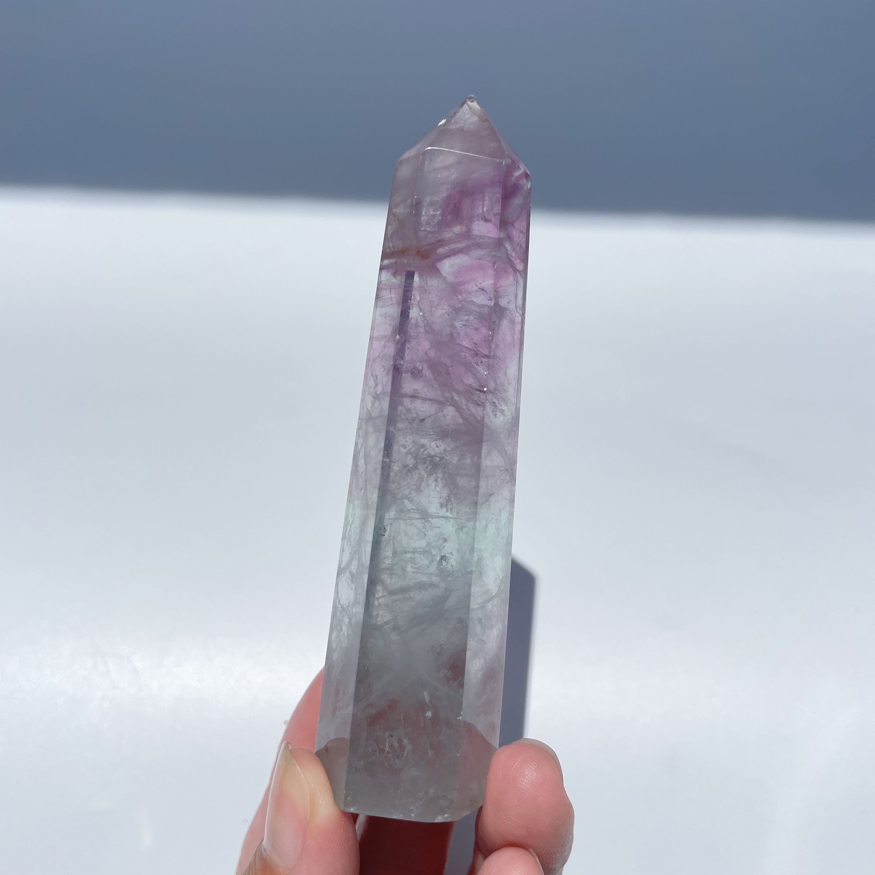 バイカラーフローライト タワー型93◇Fluorite◇天然石・鉱物