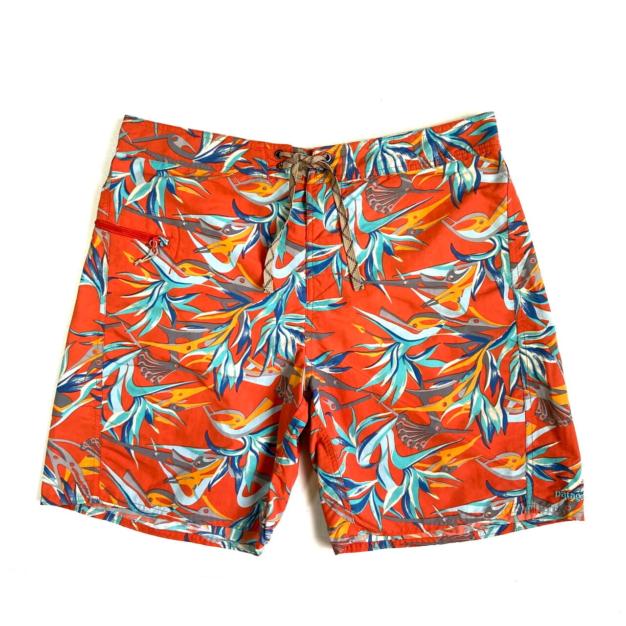 Patagonia パタゴニア 花柄 スイムショーツ ショートパンツ メンズw36 古着 オレンジ ショートパンツ Sa Cave 古着屋 公式 古着通販サイト