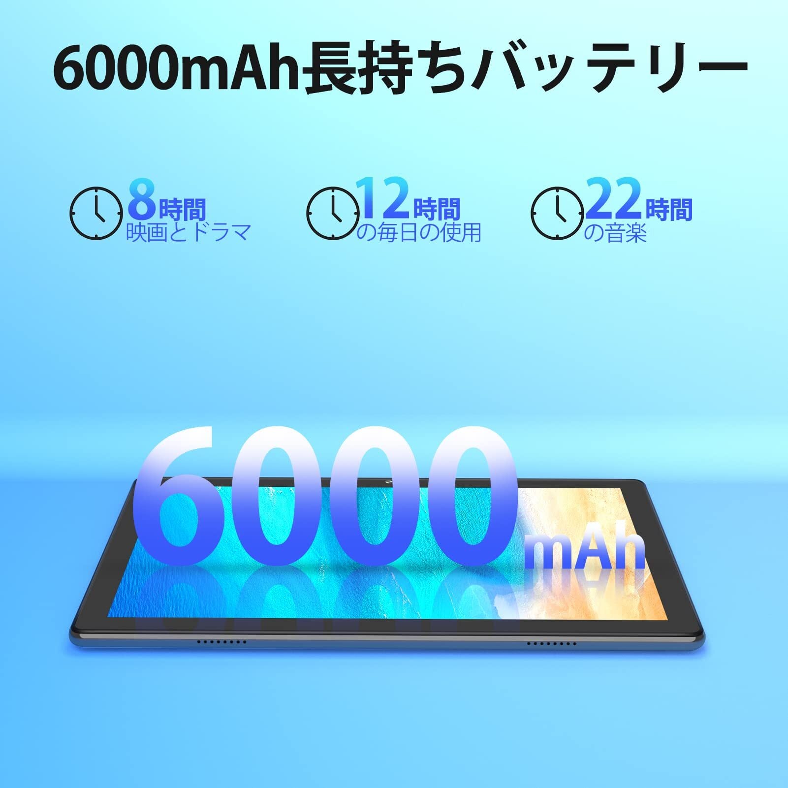 Android 15 タブレット10インチ wi-fiモデル、12GB(3+9仮想)+64GB+1TB