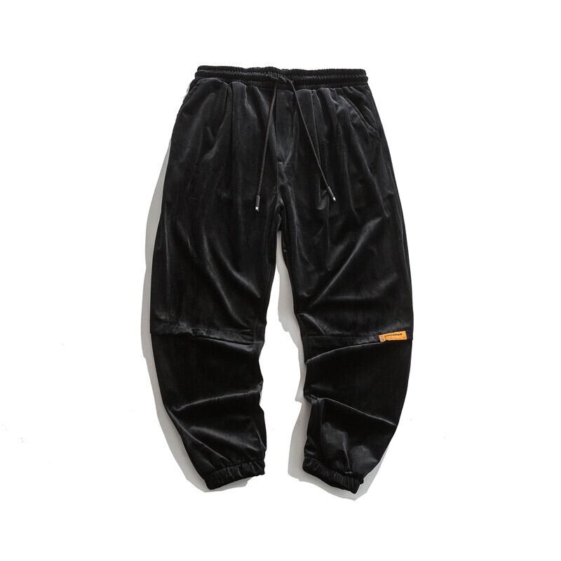 【新作】【送料無料】 Yidao Vintage 20 Fall Loose Men's Sweatpants、ese Simple Style、Pure Color、Elastic Foot ElasticPants-アリババ エラスティック 伸縮 ピュア ビンテージ hip6-161145399945351