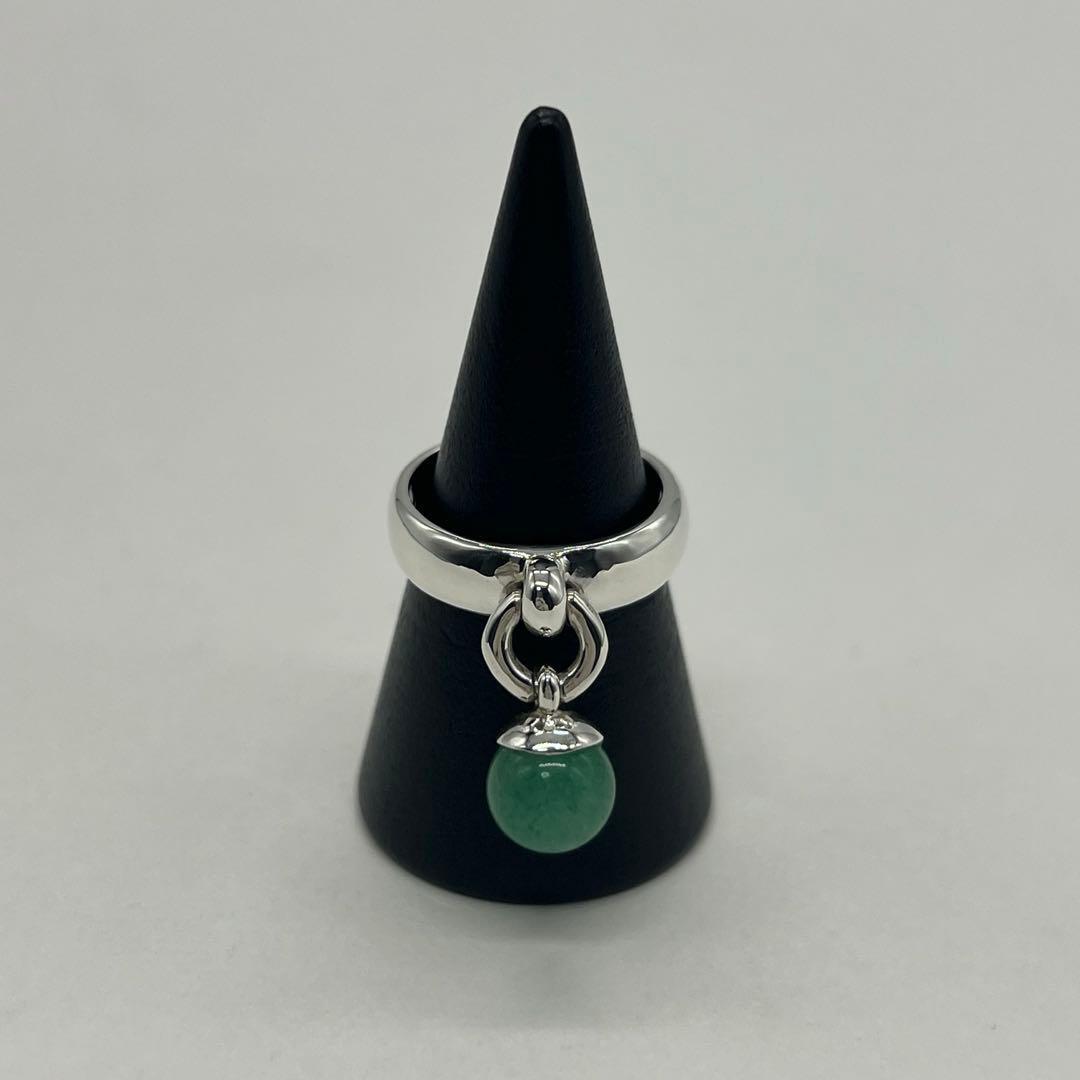 ティファニー TIFFANY ボールダングル リング 翡翠 11号 SV925