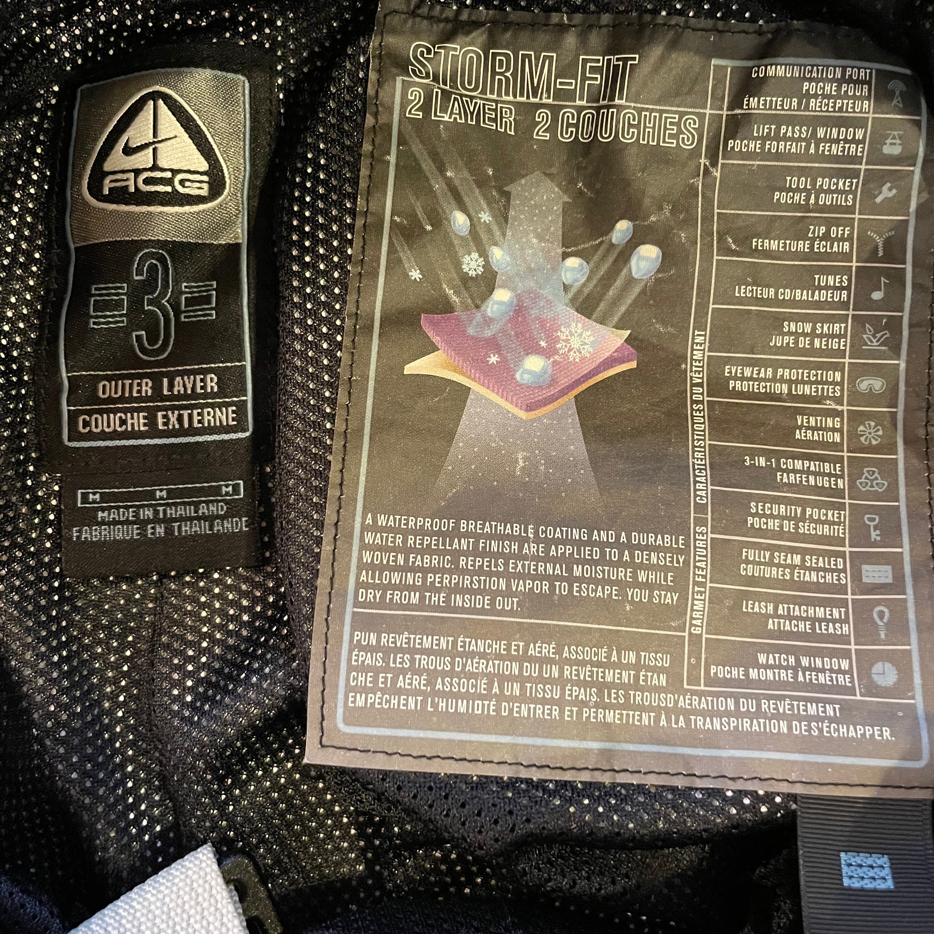 NIKE ACG ナイロンパンツ ウェア カーゴパンツ ホワイト 古着