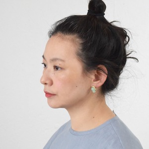 【取り寄せのみ】tamas(タマス) イヤリング&ピアス「SANAE / Green」