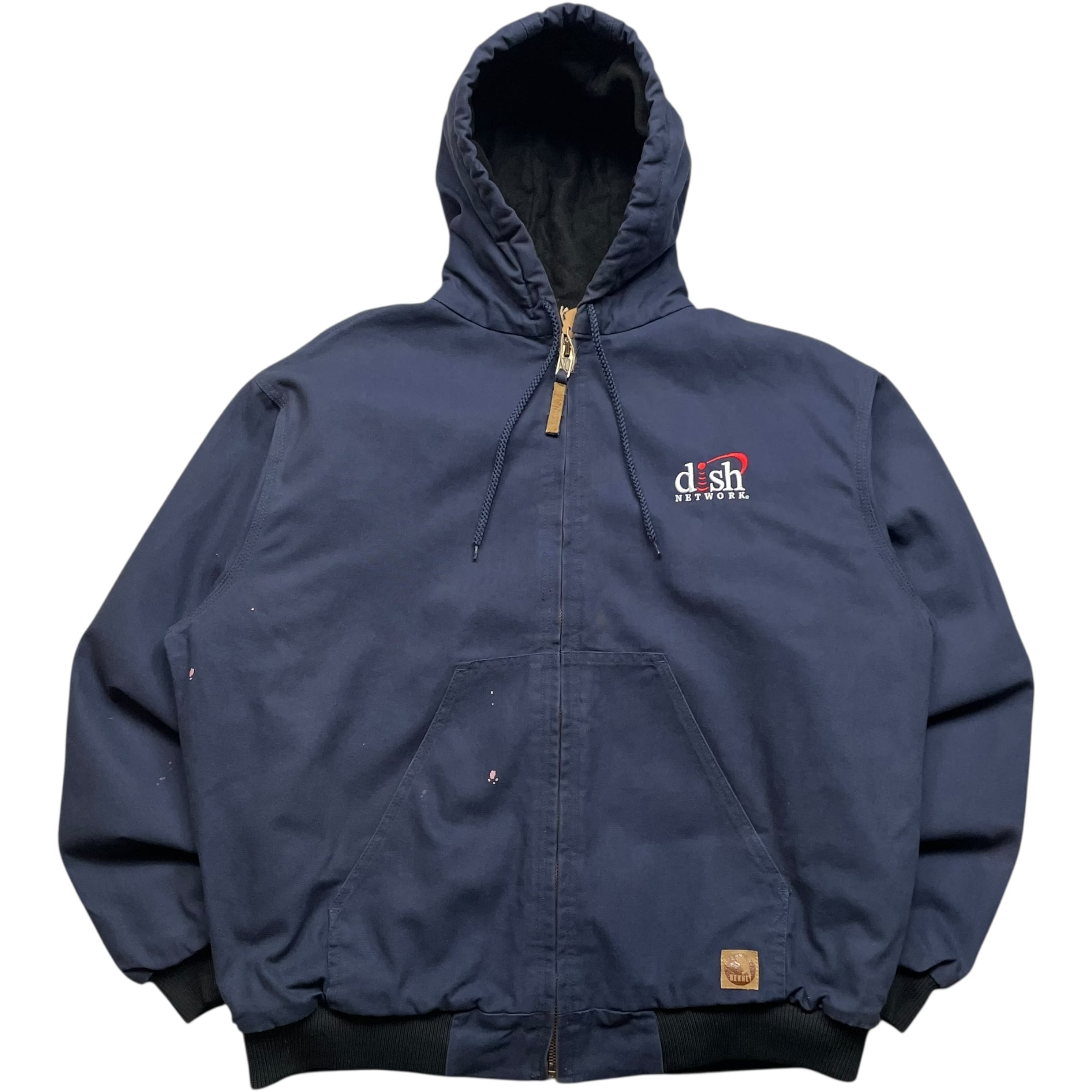 《XL》Berne ダックジャケット 企業ロゴ ネイビー no.9412