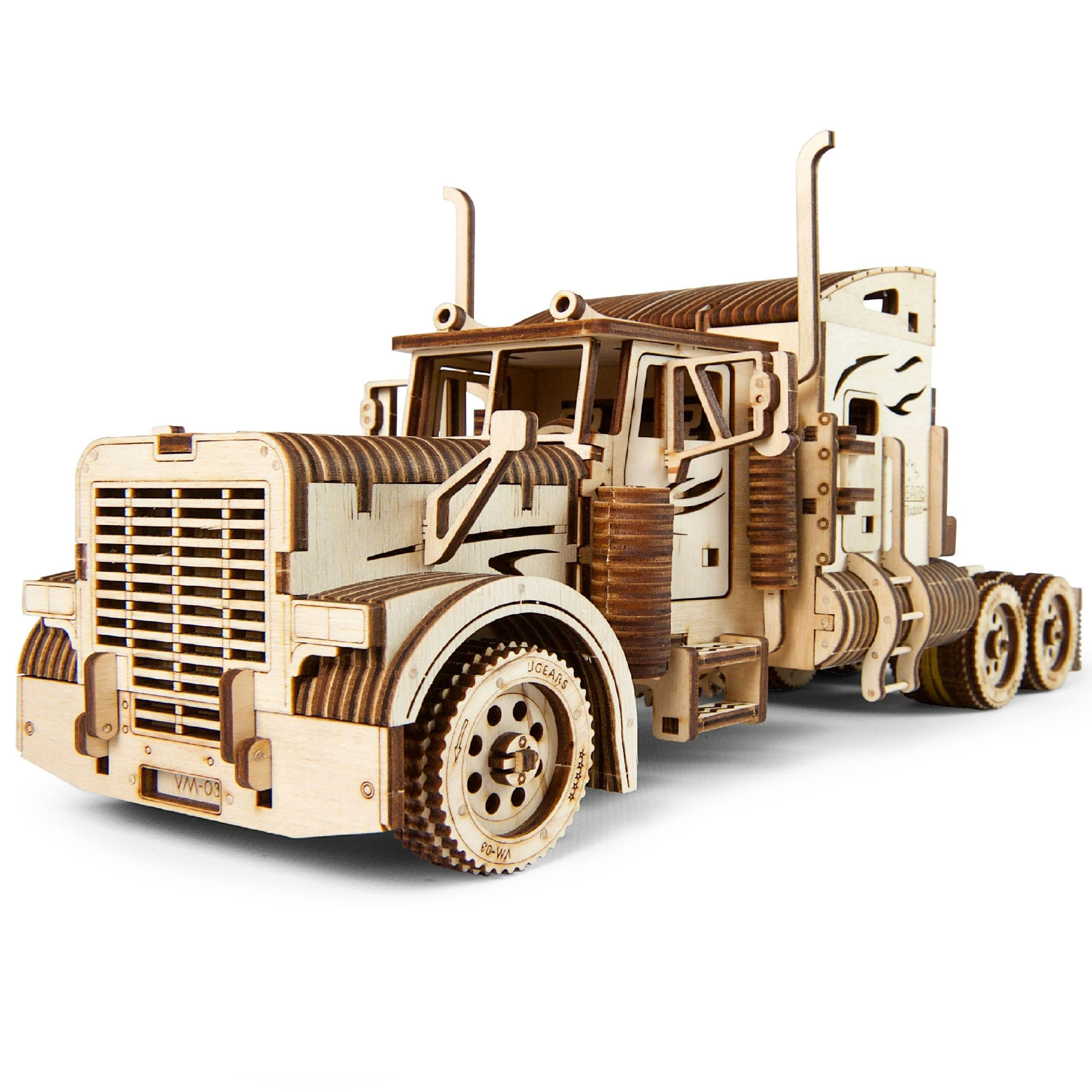 【数量限り】Ugears ユーギアーズ heavy Boy Truck VM-03 へヴィーボーイトラックVM-03 ;70056 木のおもちゃ 3D立体 パズル