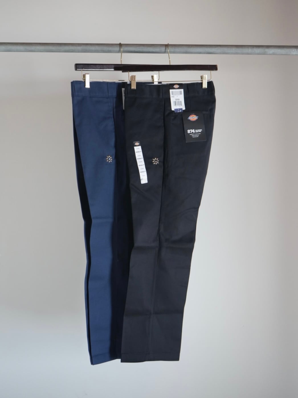 HTC × Dickies【874 フラワーターコイズ スタッズ ワークパンツ
