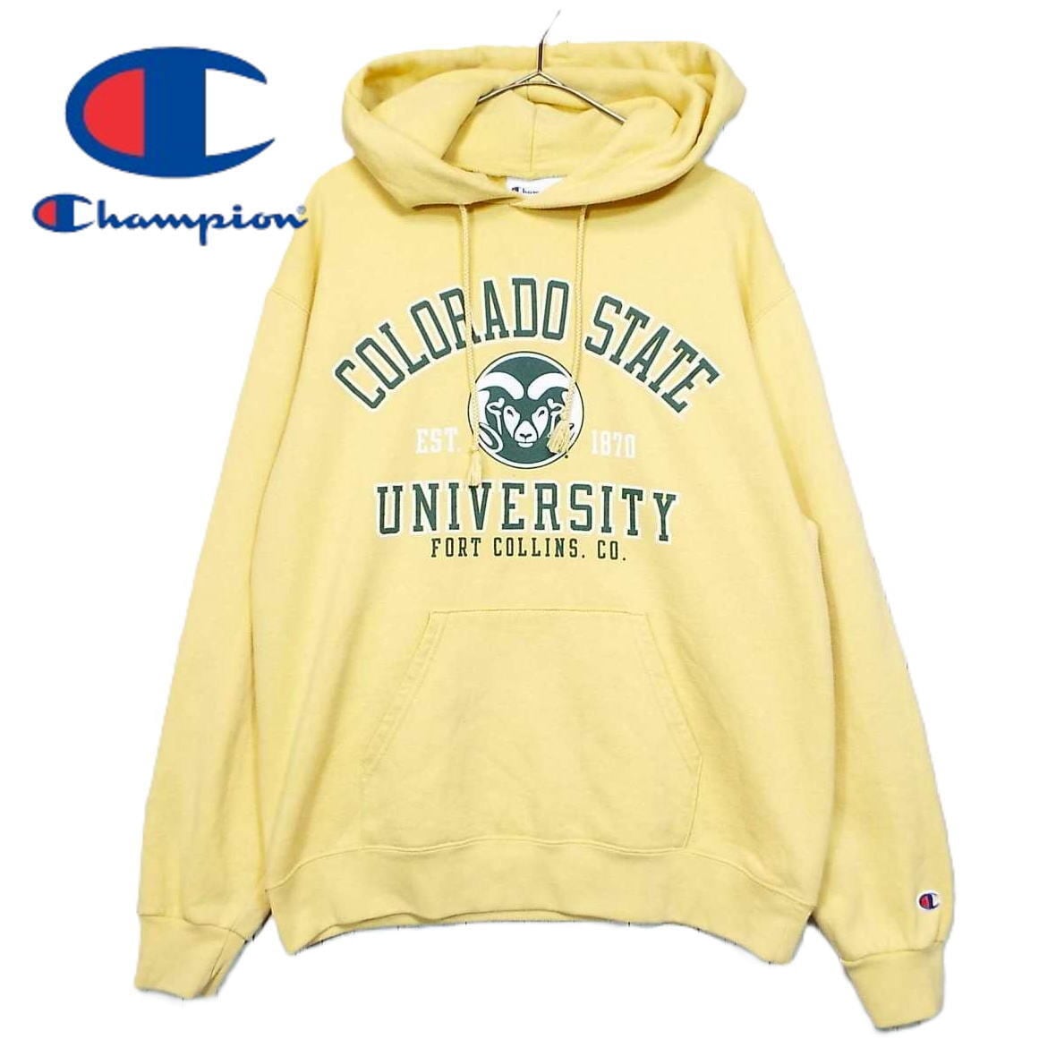 チャンピオン　フロントジップスウェットパーカー サイズ表記Ｌ　コロラド州 カレッジロゴ】Champion チャンピオン COLORADO STATE UNIVERSITY