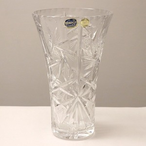 ボヘミアクリスタル・花瓶・No.170804-04・梱包サイズ60