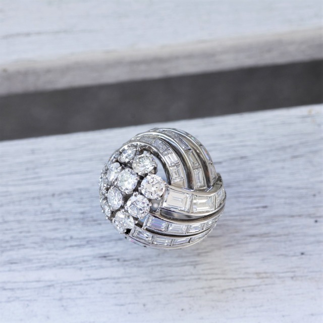 50's Diamond & Platinum Ring 　1950年代のダイヤモンドリング