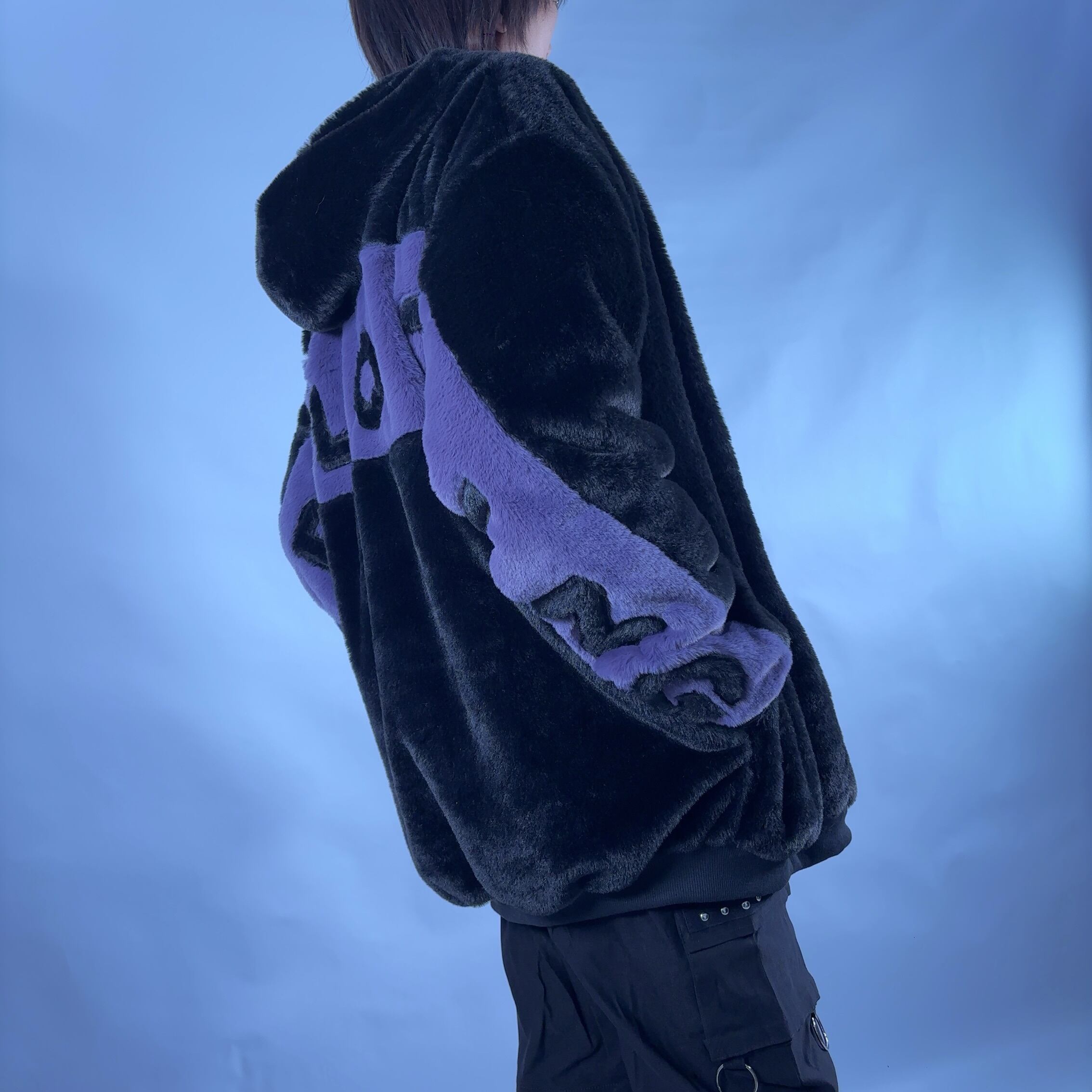 超ふわもこ2WAY OFF-SHOULDER TWO-TONE ZIP OUTER【内側防寒フリース