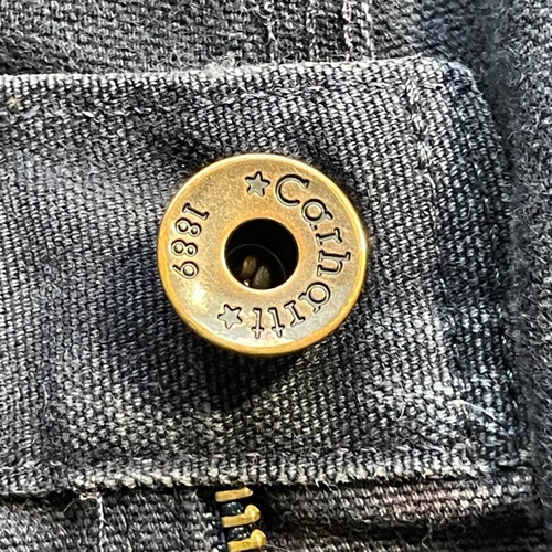 メキシコ USA生地製 ブラック ダブルニー Carhartt 30×32 詳細写真10