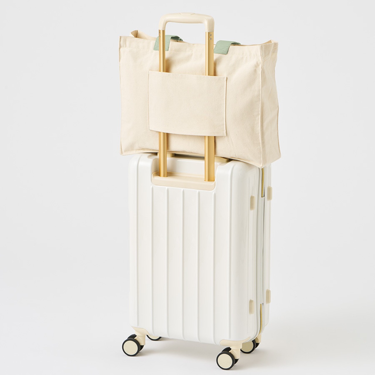 STACKED CORGIS Carry On Square Tote Bag　[G0012]