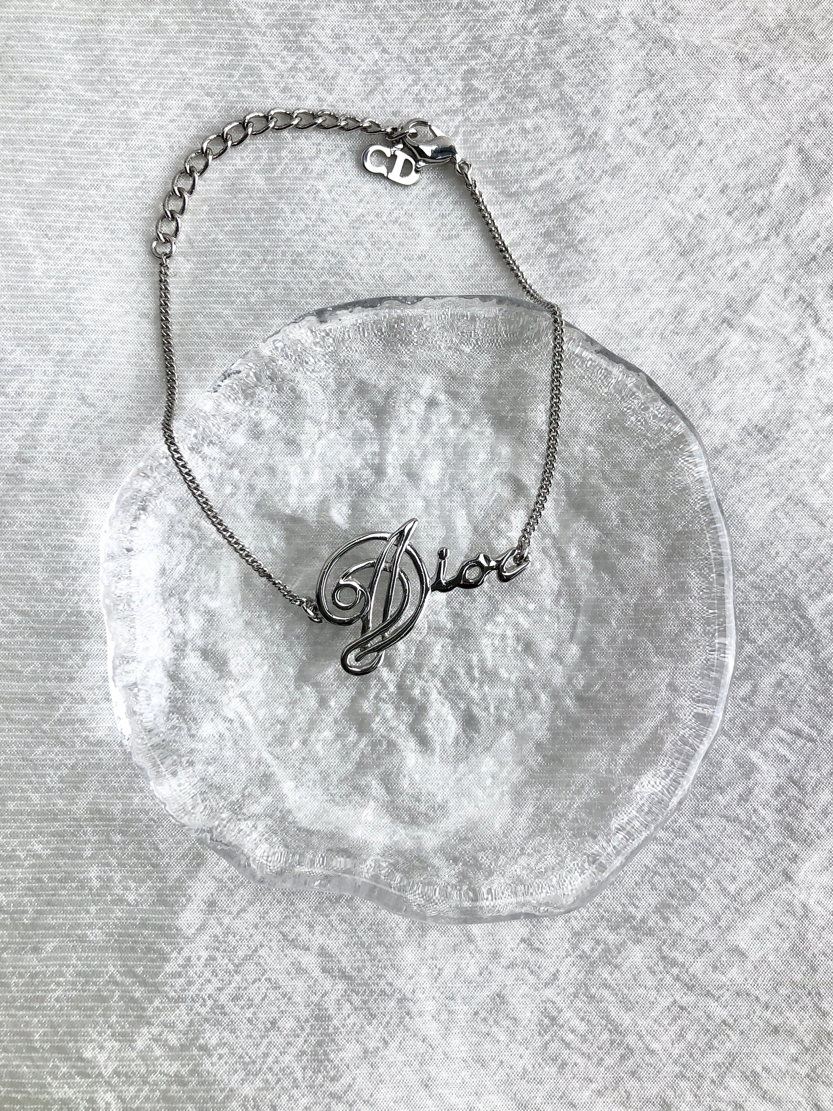 ChristianDior　ヴィンテージブレスレットとピアス　ディオール Christian Dior クリスチャン ディオール ブレスレット シルバー ロゴ