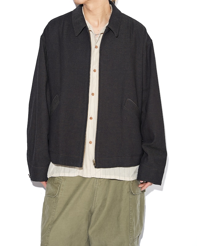 Nomàt "COTTON WOOL Zip Blouson〔Dark Brown〕"