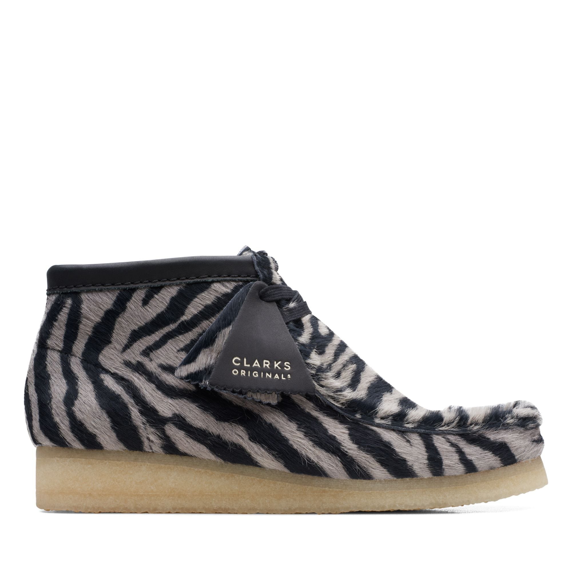 CLARKS (ｸﾗｰｸｽ) - WALLABEE BOOT (ﾚﾃﾞｨｰｽ ﾜﾗﾋﾞｰﾌﾞｰﾂ) Zebra Print