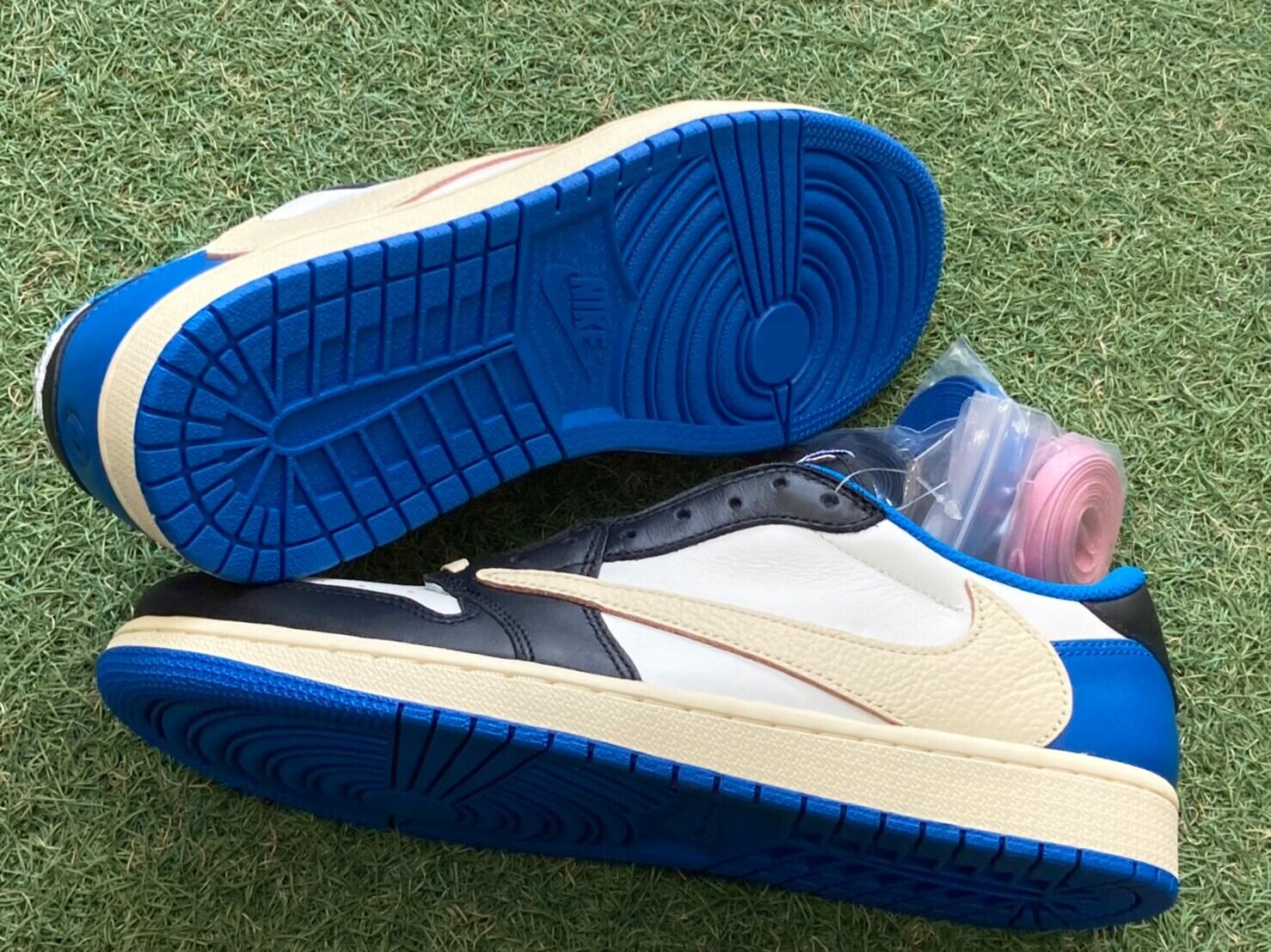 NIKE × TRAVIS SCOTT × FRAGMENT AIR JORDAN 1 LOW OG DM7866-140 27.5 