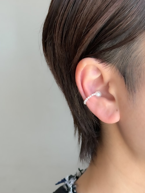 感動イヤーカフS/ シェルパール （tiny)