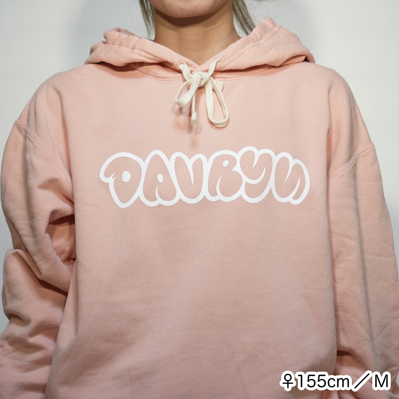 davryu logo GD Light HOODIE [ピーチ]