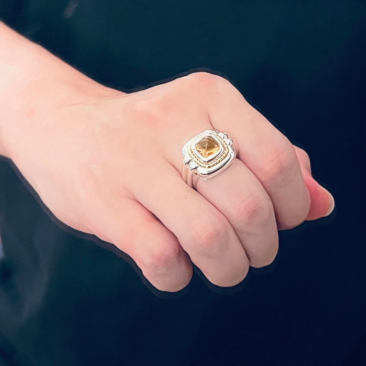 ティファニー　コンビ　リング　シトリン ティファニー コンビ リング シトリン - メルカリ