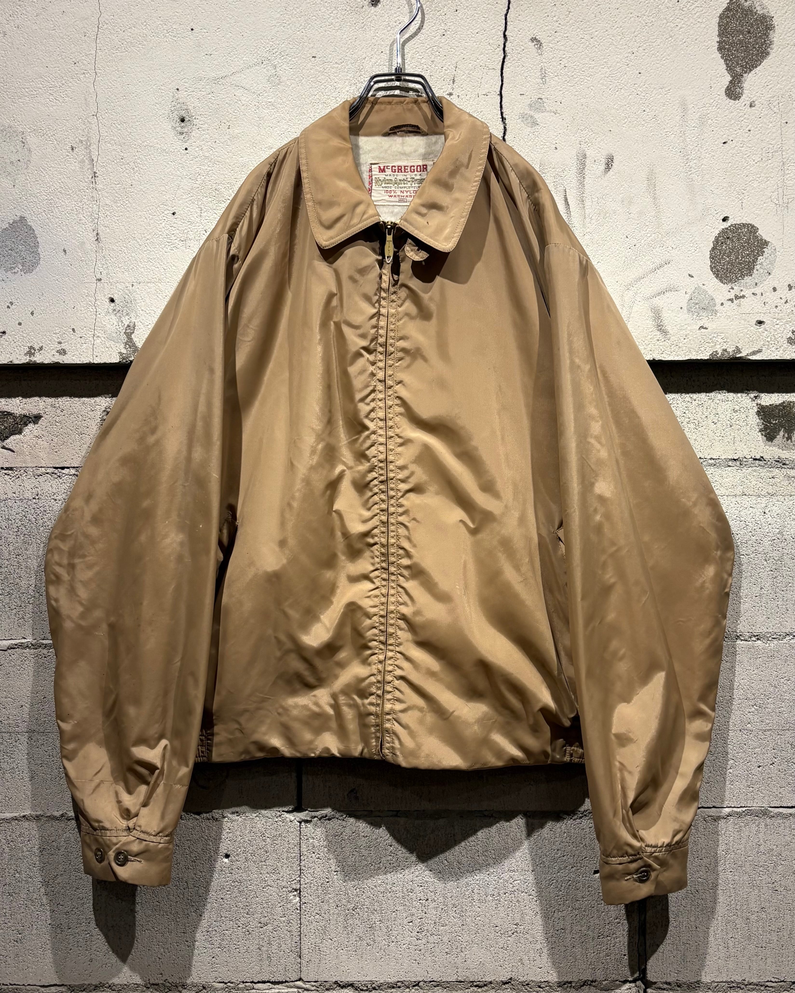 Caka otto】 60's “McGREGOR” Vintage Nylon Anti-Freeze Jacket