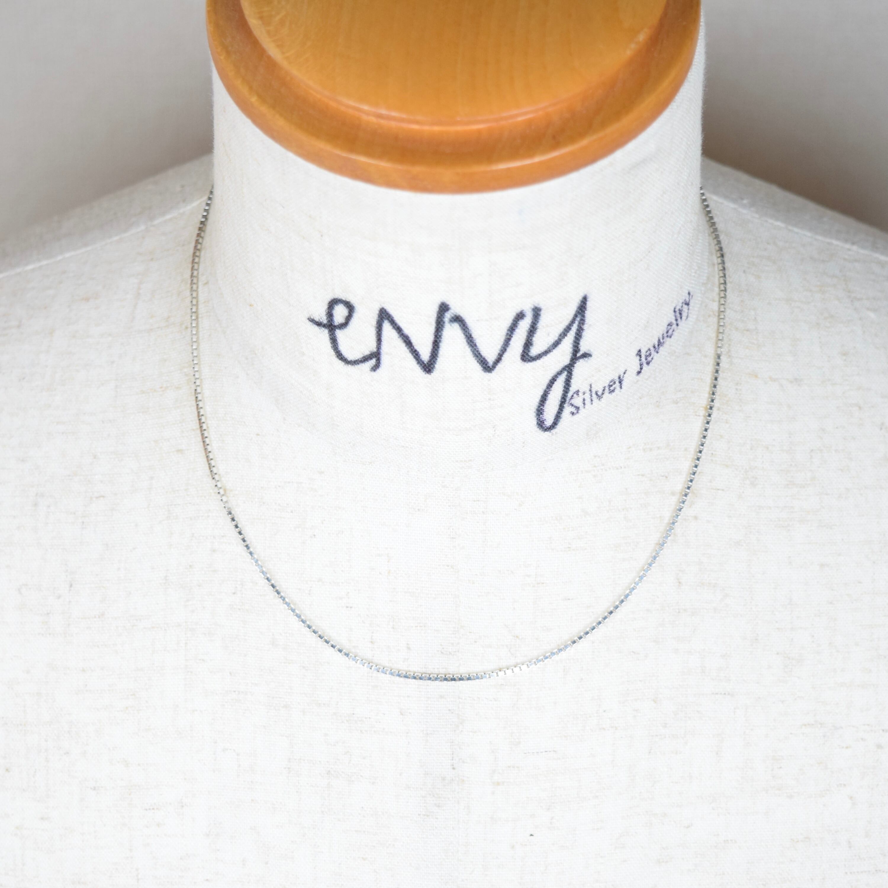 シルバー925 silver ベネチアチェーンネックレス/軽研磨仕上げ