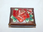 安藤七宝薔薇宝石入れ Ando cloisonne enamel jewelry case(rose)