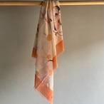 R&D.M.Co-/OLDMAN'S TAILOR  F.P panel gauze shawl flamingo #5518