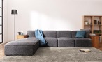 ワイドローソファ Lowel ローウェル ソファ&オットマンセット スタンダード肘 3P