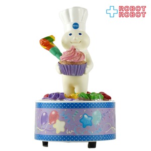 ※難有り：ピルズベリー ポッピンフレッシュ ドゥボーイ ハッピーバースデー オルゴール フィギュアリン 2011 企業物