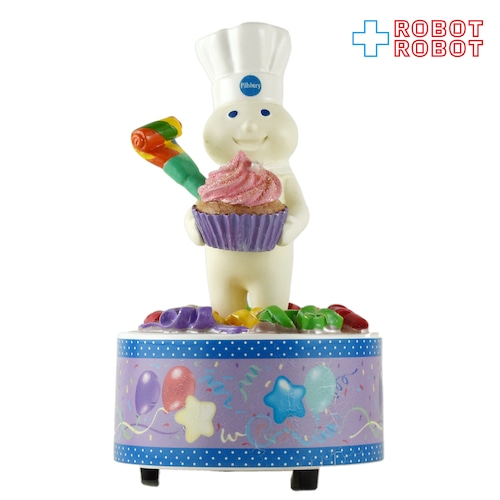 ※難有り:ピルズベリー ポッピンフレッシュ ドゥボーイ ハッピーバースデー オルゴール フィギュアリン 2011 企業物