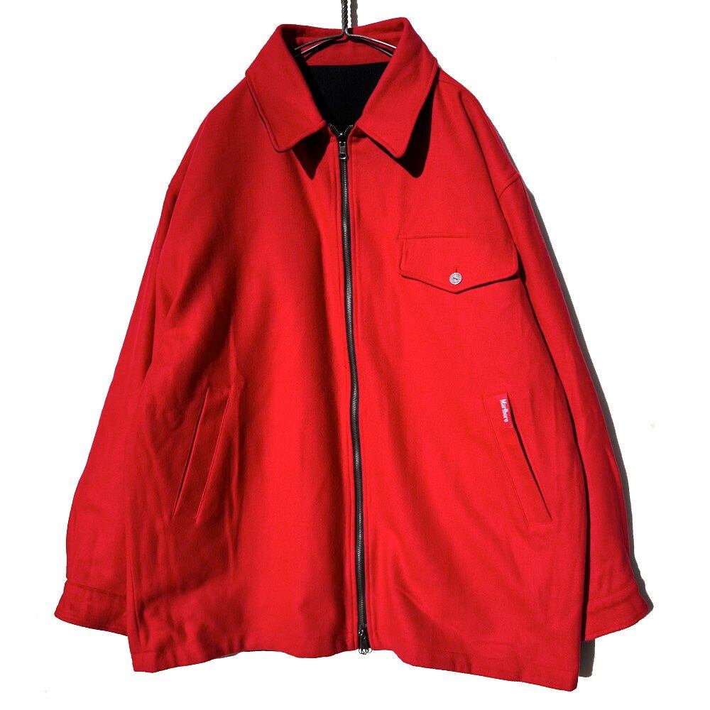 Marlboro] Vintage Marlboro reversible wool jacket [1990s-] Vintage