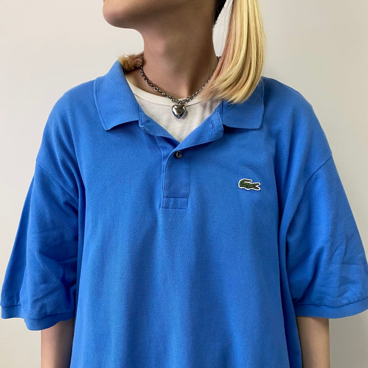 LACOSTE フレンチラコステ 鹿の子 ポロシャツ メンズ2XL相当 古着 ワン