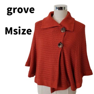 【USED】groveポンチョ可愛いオシャレ　　美品